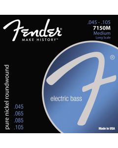 Fender Original 7150s string set electric bass pure nickel roundwound medium 045-065-085-105 