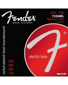 Fender Super 7250s string set electric bass nickel roundwound medium light 045-065-080-100 