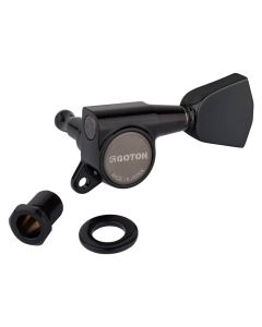 Gotoh SG381 machine heads with Magnum Lock and 04 buttons, 3L3R, black
