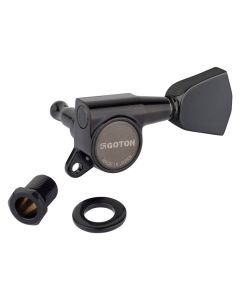 Gotoh SG381 machine heads with Magnum Lock and 04 buttons, 3L3R, cosmo black