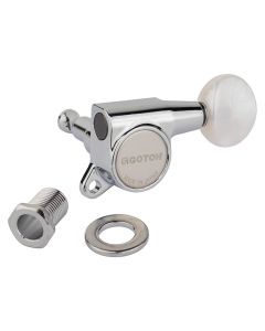 Gotoh SG381 machine heads with Magnum Lock and 05PW buttons, 6L, chrome