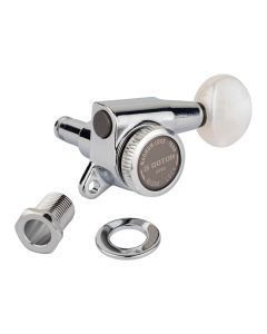 Gotoh SG381 machine heads with Magnum Lock Trad and 05PW buttons, 6L, chrome