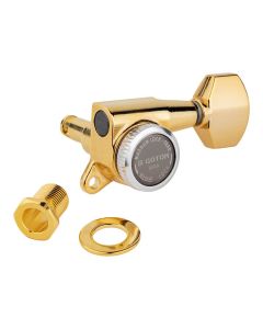 Gotoh SG381 machine heads (posts 3xL 3xXL) with Magnum Lock Trad and EN07 buttons, 6R, gold