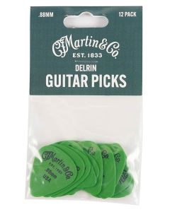 Martin SPA pick pack Delrin picks 12-pcs, 0.88mm green