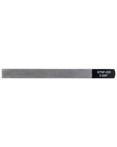 Boston Precision Tools gauged nut slotting file 0.020" (0.50mm) 150x12mm, 65Mn carbon steel HRC 35-55 hardness