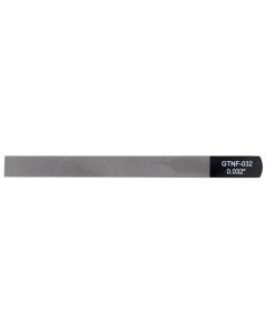 Boston Precision Tools gauged nut slotting file 0.032" (0.80mm) 150x12mm, 65Mn carbon steel HRC 35-55 hardness