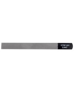 Boston Precision Tools gauged nut slotting file 0.042" (1.05mm) 150x12mm, 65Mn carbon steel HRC 35-55 hardness