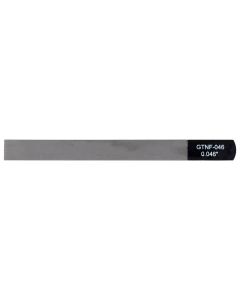 Boston Precision Tools gauged nut slotting file 0.046" (1.15mm) 150x12mm, 65Mn carbon steel HRC 35-55 hardness