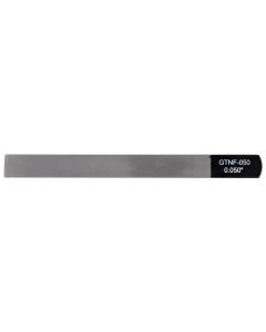Boston Precision Tools gauged nut slotting file 0.050" (1.25mm) 150x12mm, 65Mn carbon steel HRC 35-55 hardness