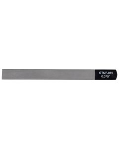 Boston Precision Tools gauged nut slotting file 0.075" (1.90mm) 150x12mm, 65Mn carbon steel HRC 35-55 hardness