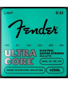 Fender UltraCore string set electric, nickel plated steel, bullet end, 9-42