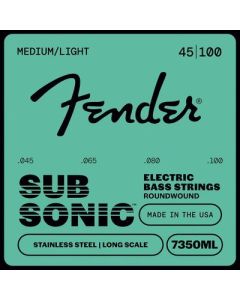Fender SubSonic string set electric bass, stainless steel roundwound, long scale, 45-100