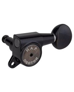 Gotoh SG381 machine heads with HAP and 05 buttons, 6L, black