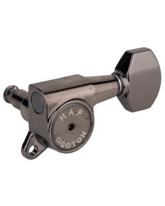 Gotoh SG381 machine heads with HAP and 07 buttons, 6L, cosmo black