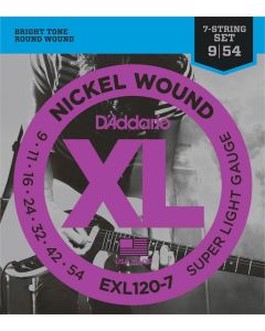 D'Addario XL Nickel Round Wound snarenset elektrisch 7-snarig