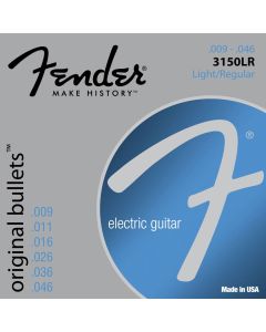 Fender Original Bullets string set electric pure nickel roundwound light top regular bottom 009-011-016-026-036-046 