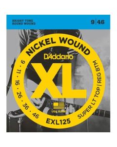 D'Addario XL Nickel Round Wound super light top heavy bottom