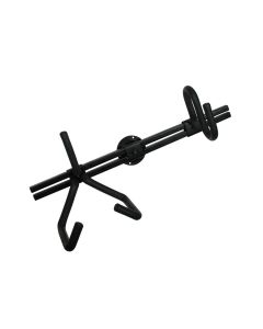 Ophangsysteem voor akoestische gitaar, horizontaal model, wandbevestiging, zwart