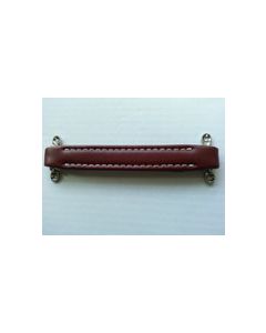 Handle Dog Bone Leather Red