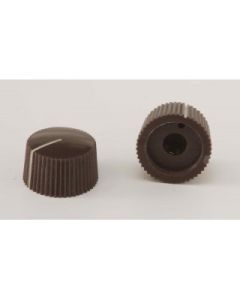 Fender Style Brown "barrel" amp knob with set-screw