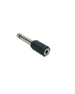 Verloop plug, 3,5mm jack female mono, 6,3mm jack male mono