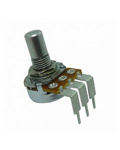 Alpha 250k log potmeter 16mm solid shaft PCB angled