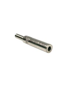 Jack plug female, 3-polig, nikkel, met veer 6,5mm