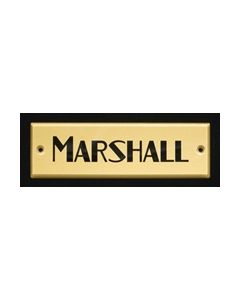 Marshall Block Logo, gold, '64-'66