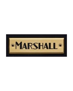 Marshall Block Logo, gold, small '64-'66