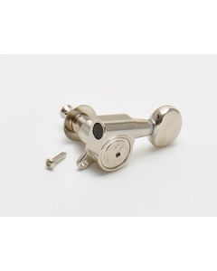 Duesenberg Z-Tuners, small oval buttons, 45°, 6-left, nickel