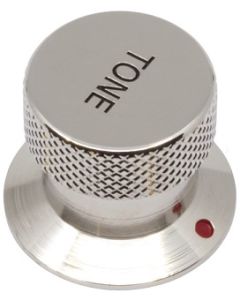 Knob - Metal, Set Screw, Chrome Plated, Vox Style, Type: Tone